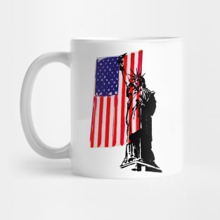 Liberty and a Flag Mug